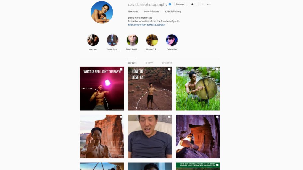 David Lee Photography Instagram Profile | Influencers Ready to Collab