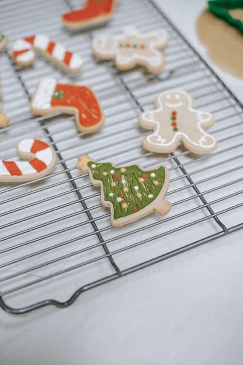 Christmas cookies on a grill tray | Making the Most of Christmas Discounts
