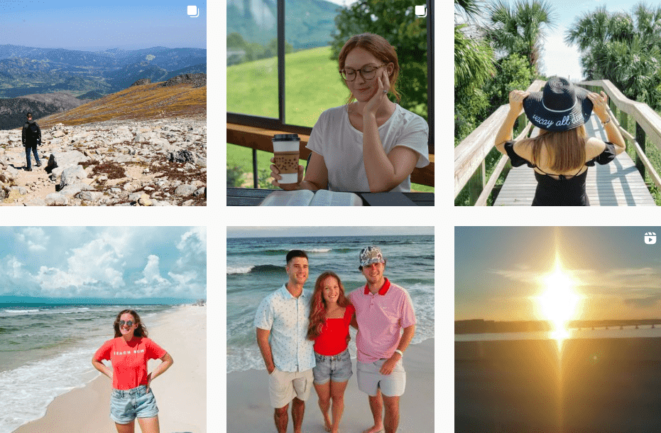 Katie Ca seaside and hiking content | Travel creators on Afluencer