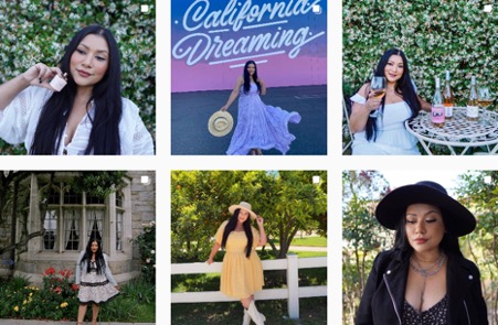 Nelly Salomon fashion lifestyle posts | Instagram content creators