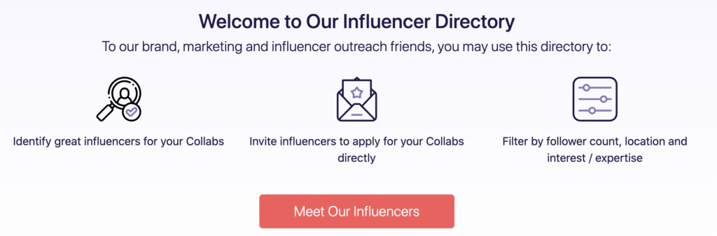 Afluencer directory | influencer marketing platforms
