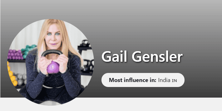 Top Female Fitness Influencers: Gail Gensler