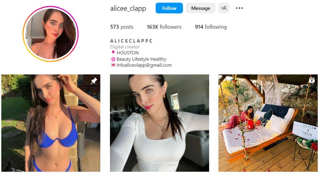 Alice Clapp on Instagram | Beauty macro influencers