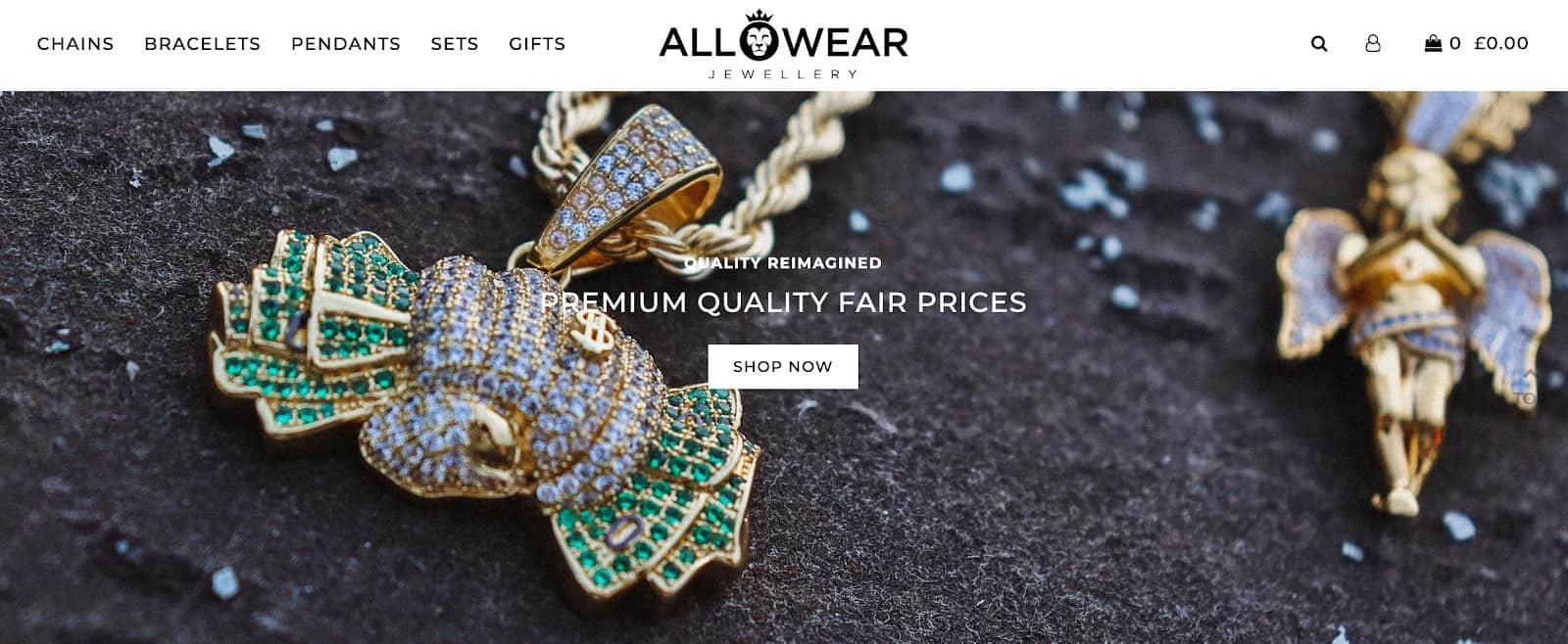 All Wear Jewellery website | Chains, bracelets, pendants