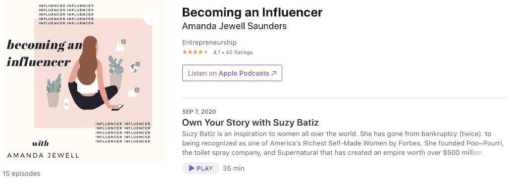 Amanda Jewell Saunders | Influencer Podcasting
