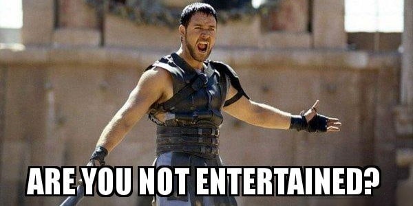 Are you not entertained | Gladiator scene with Russell Crowe