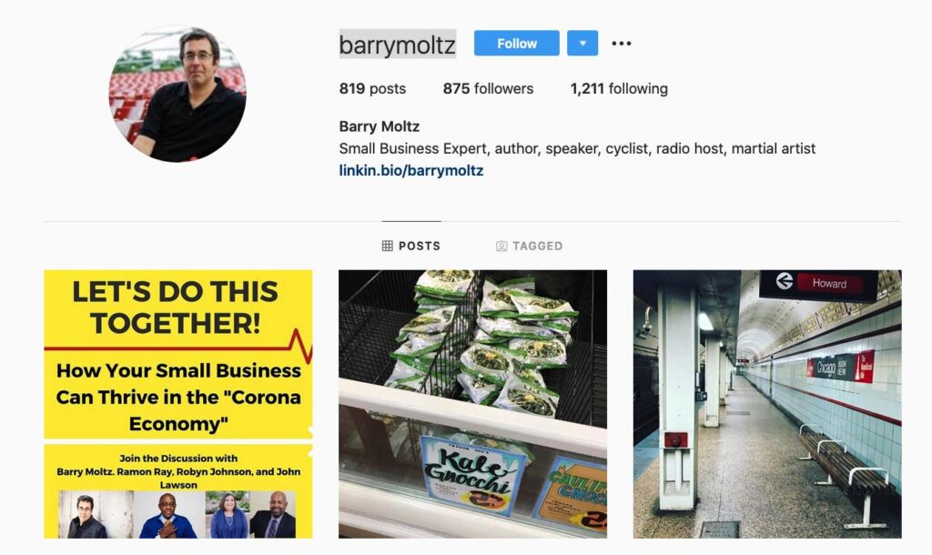 Barry Moltz | Social media posts | Influencers Over 50 Featured on Afluencer