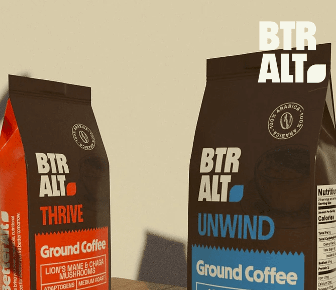 Better Alt nutritious coffee ground inspired by Yoga