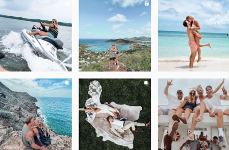 Brie Blume seaside adventure posts | Instagram content creators
