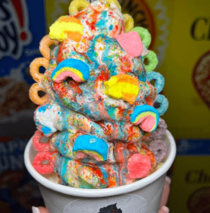 Brittany Rella dessert post | Fruit loops ice cream
