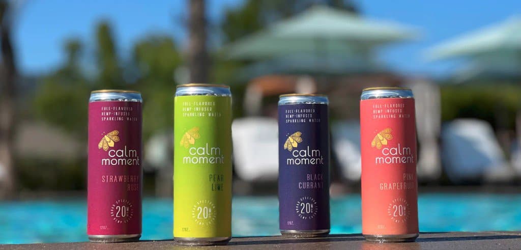 Calm Moment - CBD beverages by the poolside | Food brands