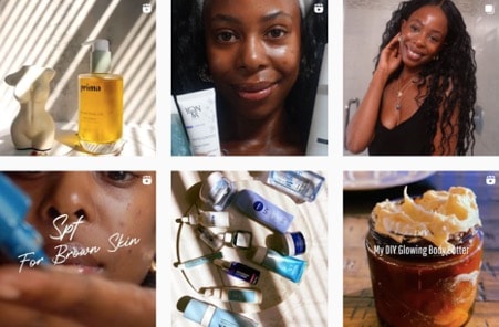 Caroline Mwandawiro IG Beauty posts | Content creators on Afluencer