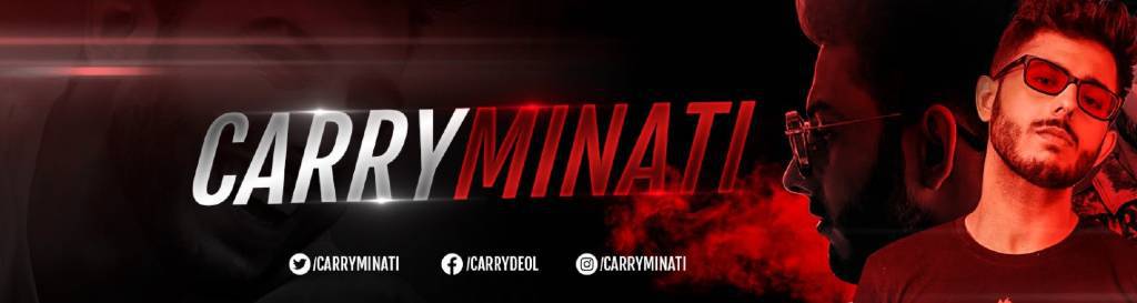 Carry Minati | Youtube banner | Online gamers featured on Afluencer