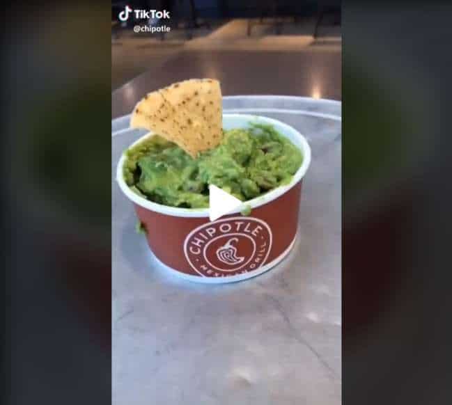 Chipotle TikTok #oneyearoftiktok celebration