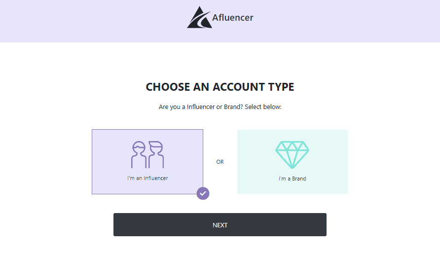 Create an Influencer Profile on Afluencer