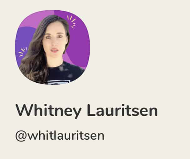 Profile photo of Whitney Lauritsen on Clubhouse