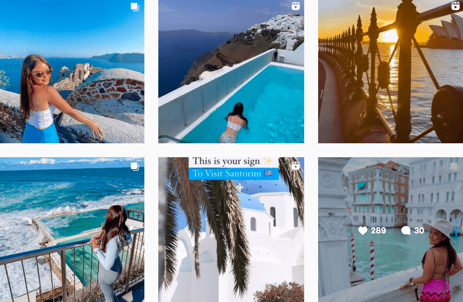 Colleen Deere exploring Venice and Santorini