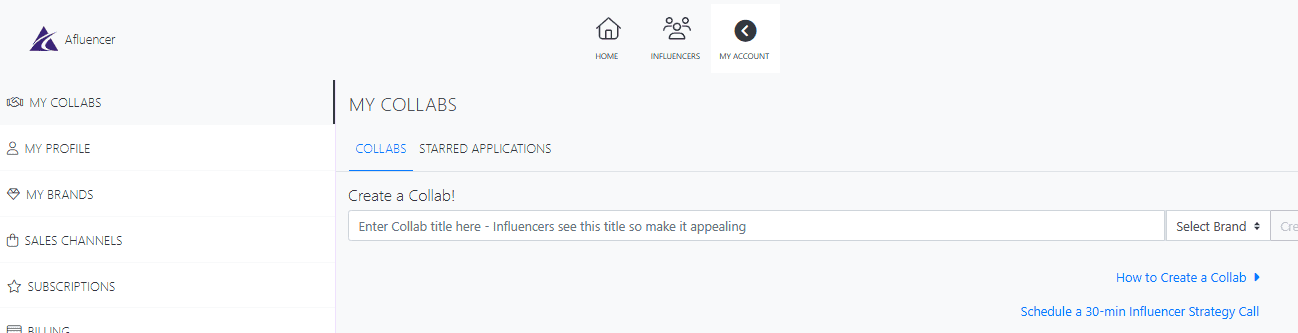 Micro influencer gifting campaigns: Create a Collab on Afluencer