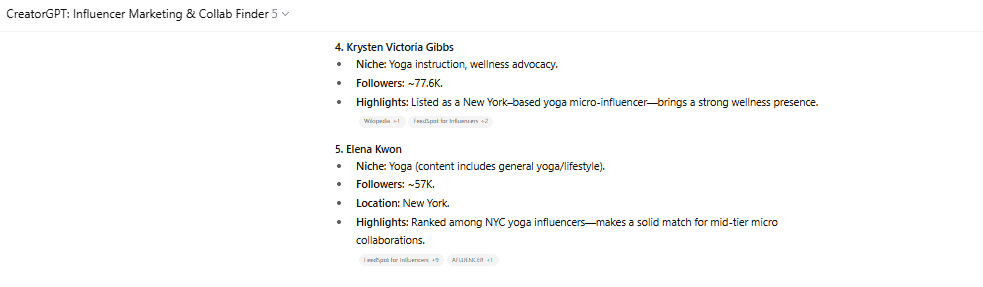 Find Influencers Instantly with AI influencer search tool CreatorGPT