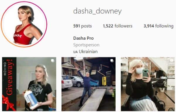 Dasha Downey IG posts and bio | Influencers featured on Afluencer