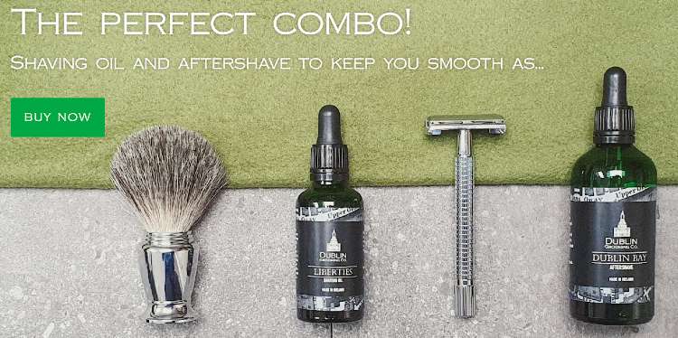 Shaving and aftershave kit by Dublin Grooming Co Collab opps for men's fashion and beauty influencers