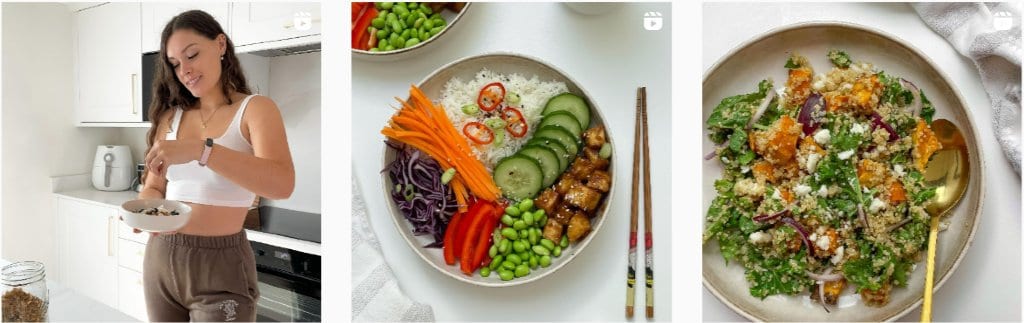 Emma Van Der Welle shares healthy meals on Instagram