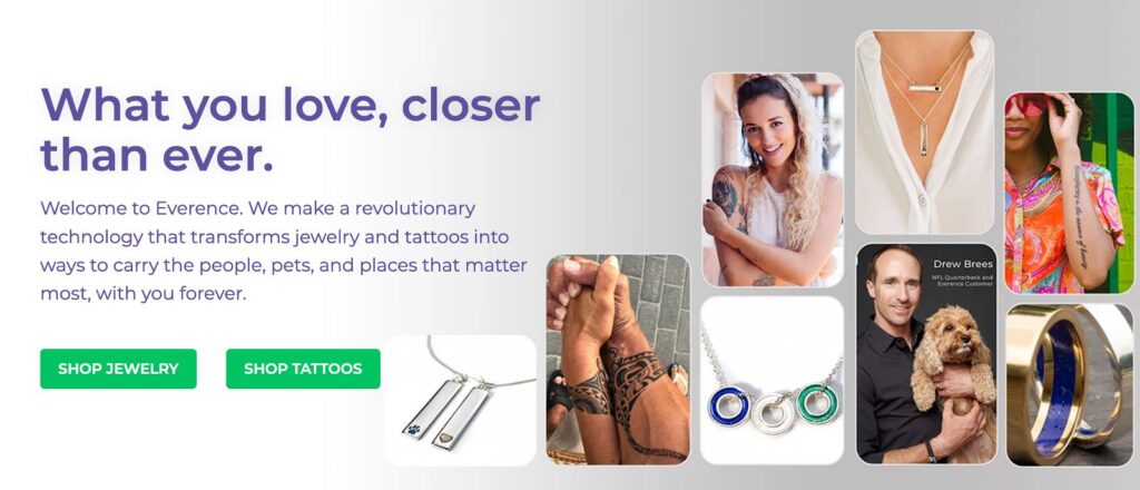 Everence | Pet DNA jewelry and tattoos