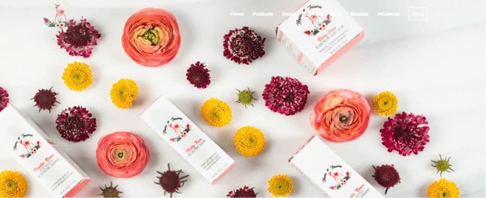 Flora & Fauna Website | Beauty Products
