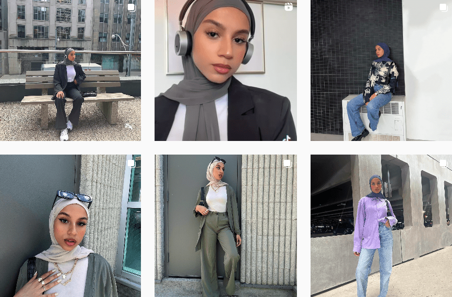Hager Hanawy outdoor fashion poses | Content creators on Afluencer