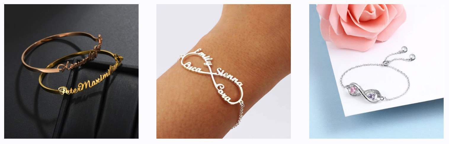 T Brand Customized Name Bracelet