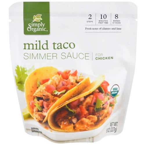 Mild Taco Simmer Sauce by Simply Organic | iHerb - Natural Food Supplies