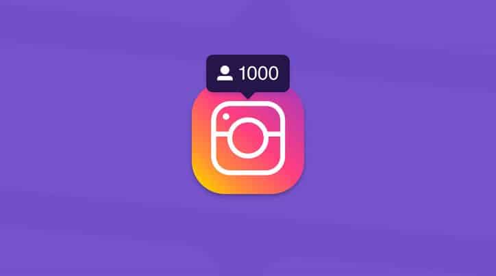 1000 Instagram Follower Count Icon