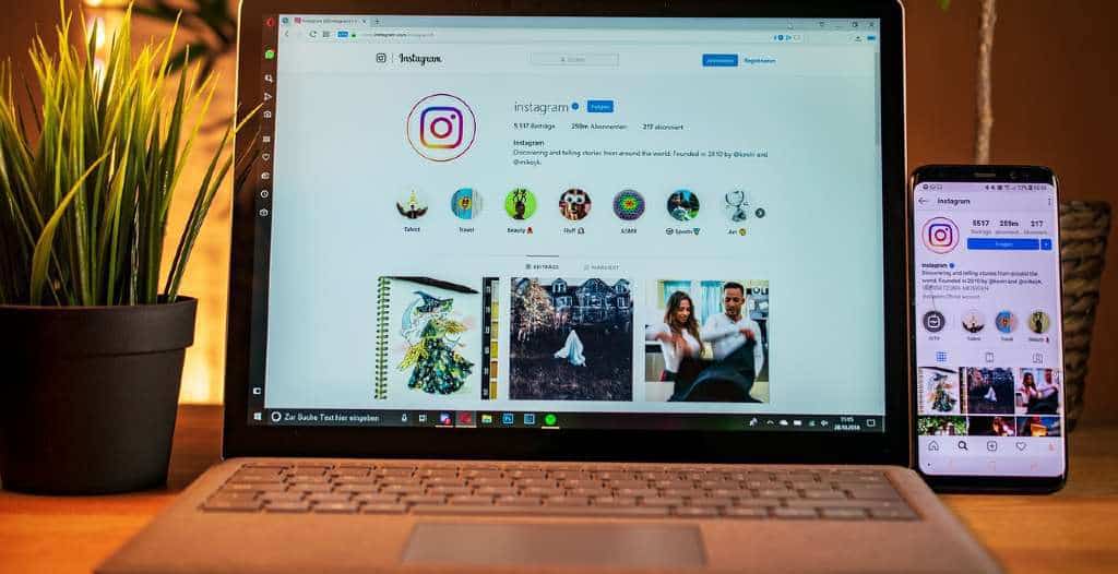 Influencer Marketing for Shopify | Instagram on phone and laptop
