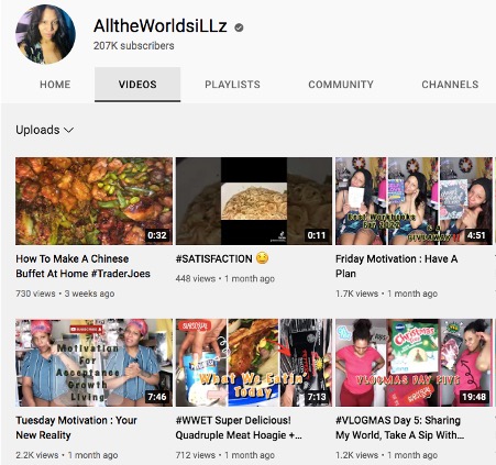 All the worlds YouTube channel by Jazmine B