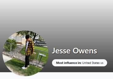 Nano Influencer Examples: Jesse Owens