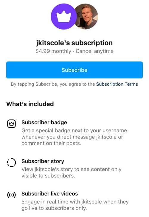 jkitscole Subscribe button | Instagram creators