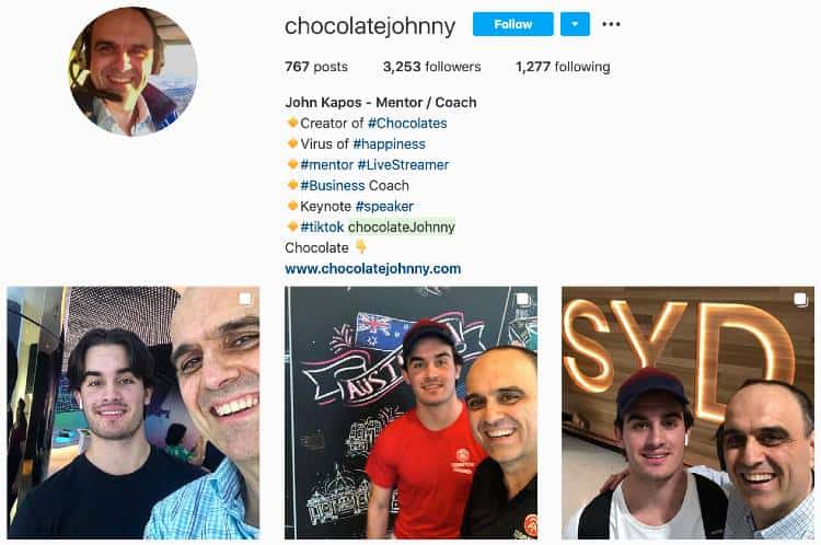 John Kapos aka Chocolate Johnny | Small Business Coach