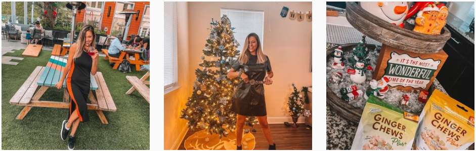 Juliana Kiener | Christmas tree and treats | IG posts
