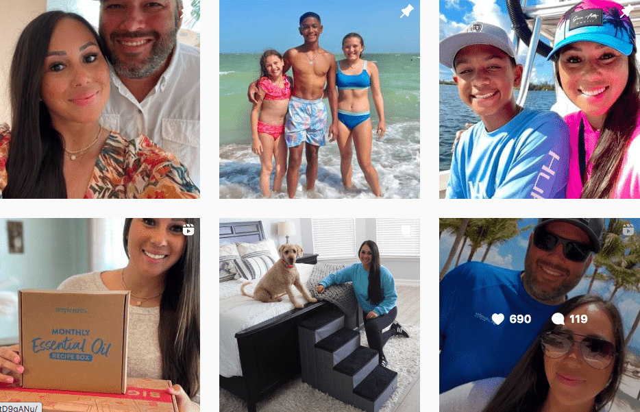 Kirsten Wiggins family posts | Featured lifestyle influencers