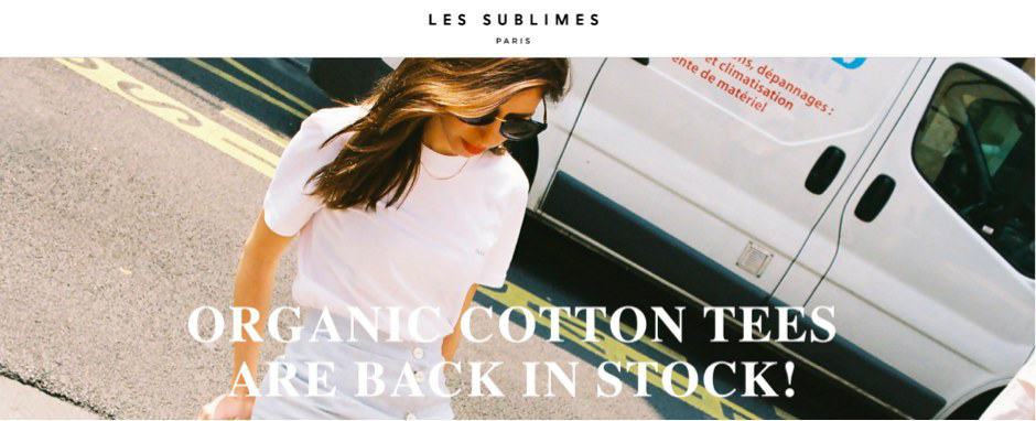 Les Sublimes website homepage | Fashion Brands Featured on Afluencer