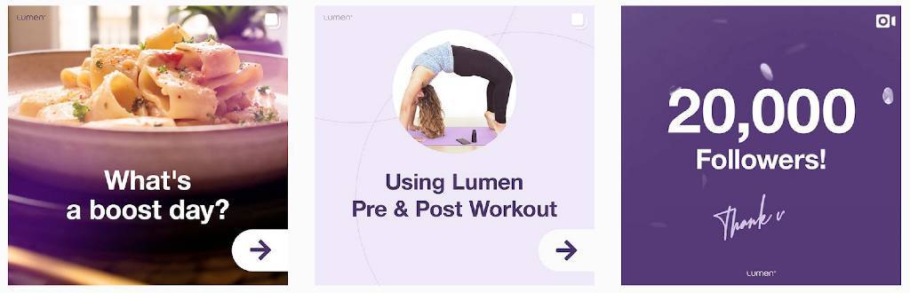 Lumen | Instagram posts | Health Brands