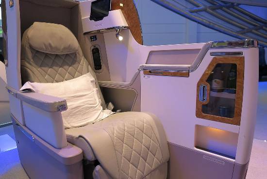 Luxury First Class Travel Seating