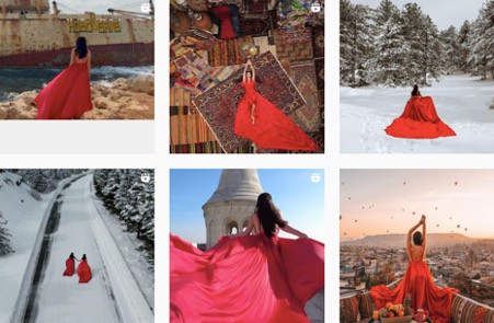 Marilena Palazi and her red dress | Travel content