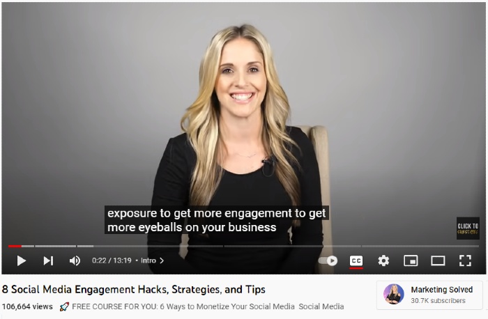 Marketing Solved YouTube video | Social media engagement hacks, strategies, tips