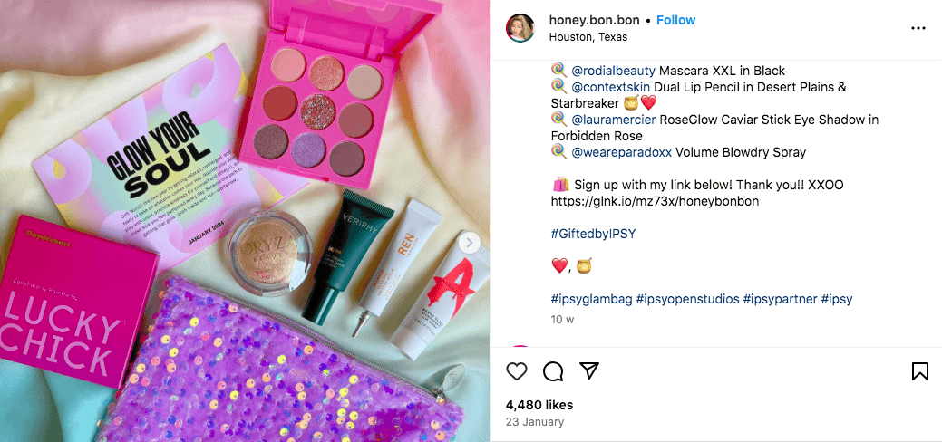 Marriam Safdar shares makeup products on Instagram