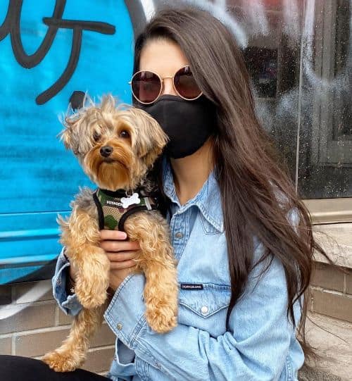 Pet influencer Meagan Mooney and her dog Theodore