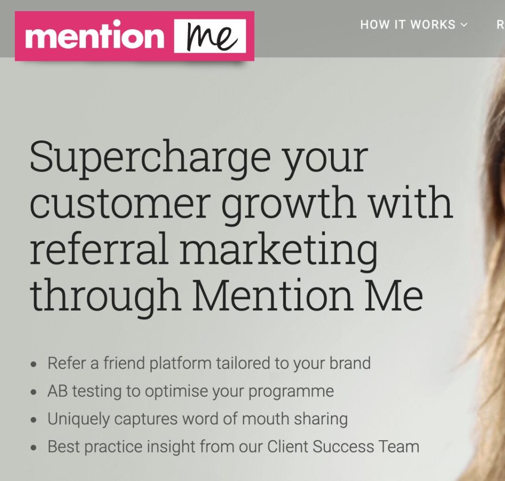 Mention me | referral marketing