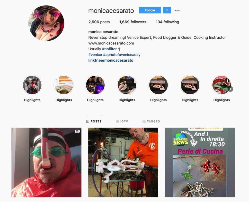 Monica Cesarato | Instagram profile | Influencers over 50 featured on Afluencer