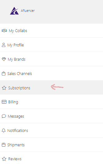 Afluencer Billing FAQs; Afluencer Account FAQs: Canceling Subscriptions