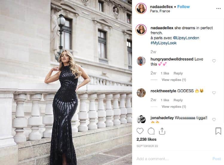 Nada Adelle | Fashion Influencer | Wearing gorgeous black sleeveless dress